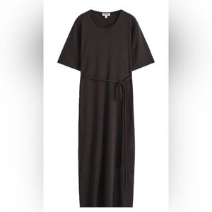 COS Belted Midi Dress Chocolate Brown